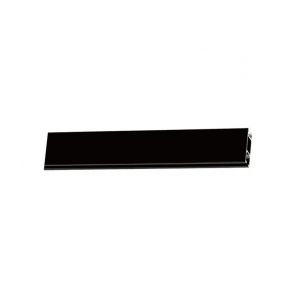 Флэт профиль карниза "Лайн", 31*13 мм, металл, чёрный матовый, 160 см
